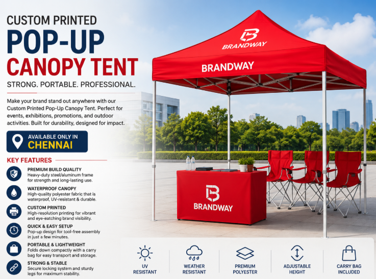22kg Custom Printed Pop-Up Canopy Tent - View 1